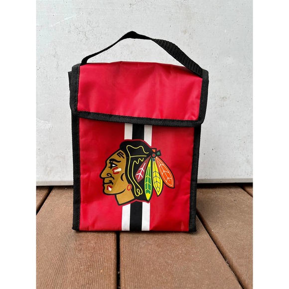 2000s Chicago Blackhawks NHL Forever Insulated Lunch Bag Cooler - Picture 1 of 5